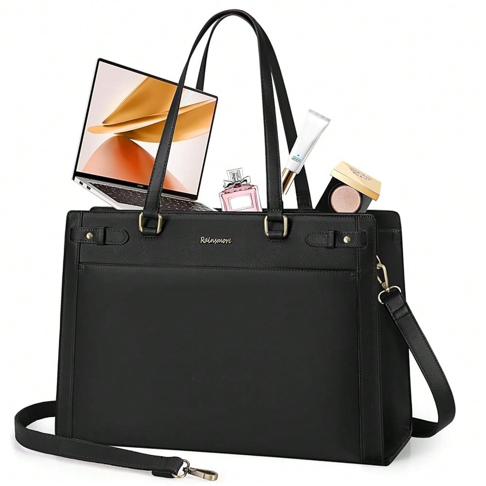 Leatherworking Classic - Laptop Bag For Women 15.6 Inch