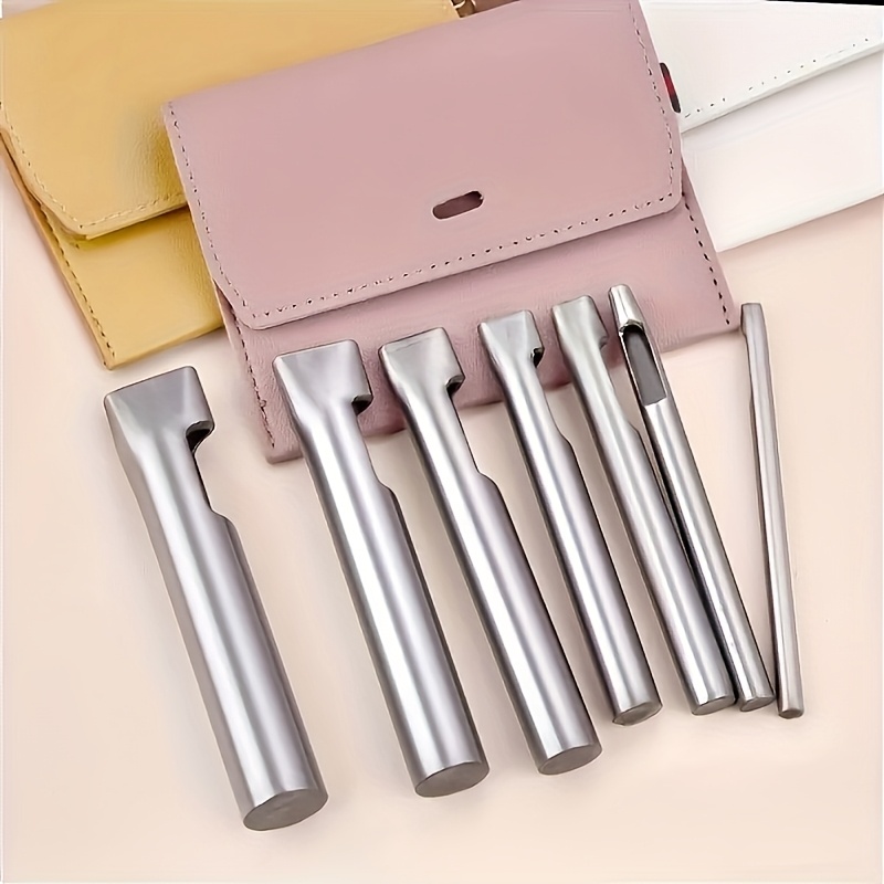 Leatherwork Ruler - 5pcs Leather Oblong Belt Hole Puncher