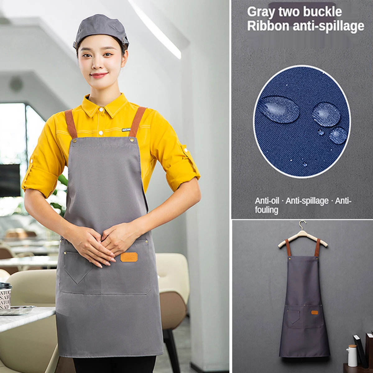 Leatherwork Apron - 1pcs New Fashion Kitchen Aprons for