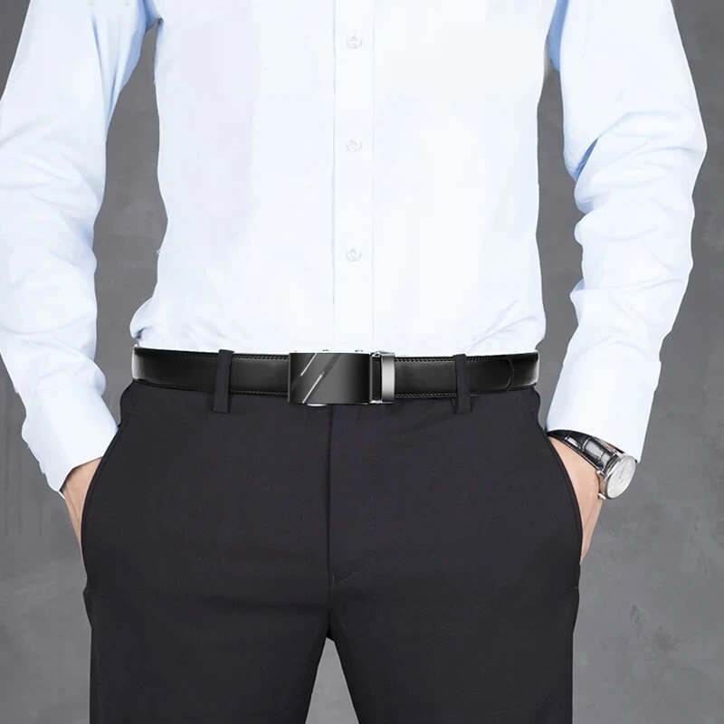 Fashion Business Men'S Belt Ge - Leather Work Jeans บทวิจารณ์และราคา