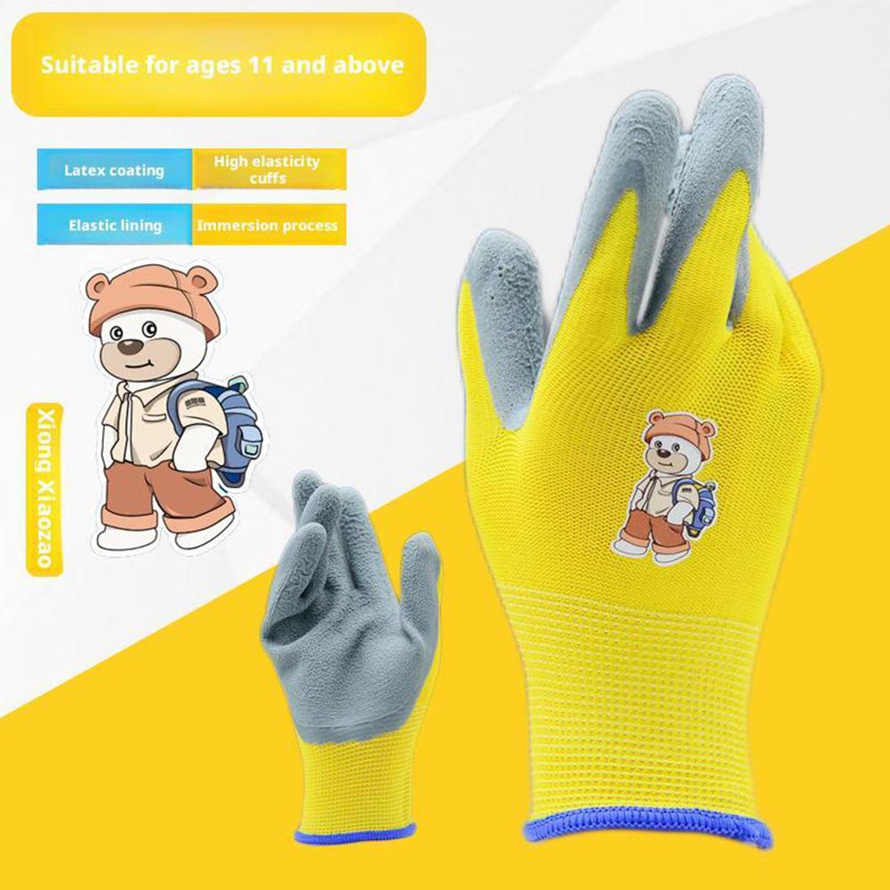Kids Gardening Gloves Durable  - Leather Work For Kids บทวิจารณ์และราคา