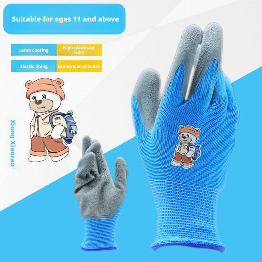 Kids Gardening Gloves Durable  - Leather Work For Kids บทวิจารณ์และราคา