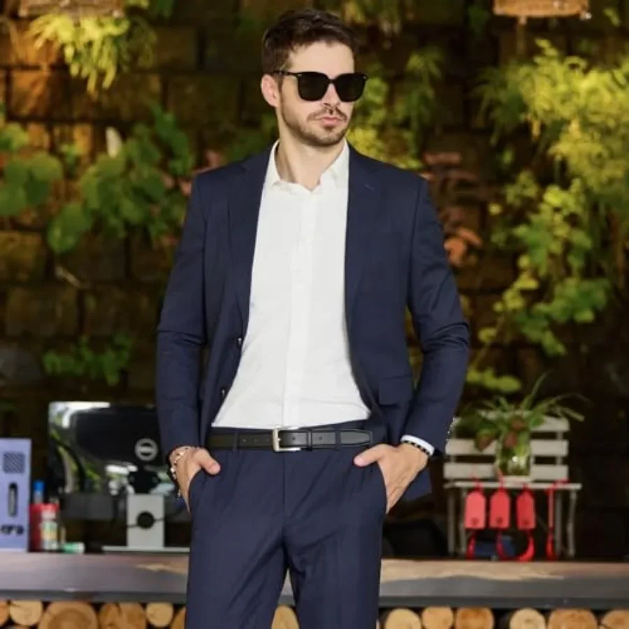 Men's Genuine Leather Dress Be - Leather Work Jeans บทวิจารณ์และราคา
