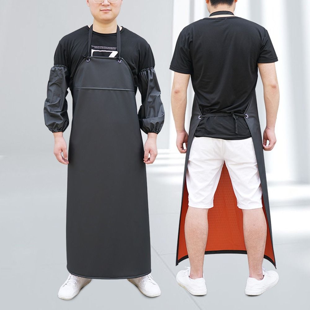 Soft PU Leather Kitchen Apron  - Leatherwork Apron บทวิจารณ์และราคา