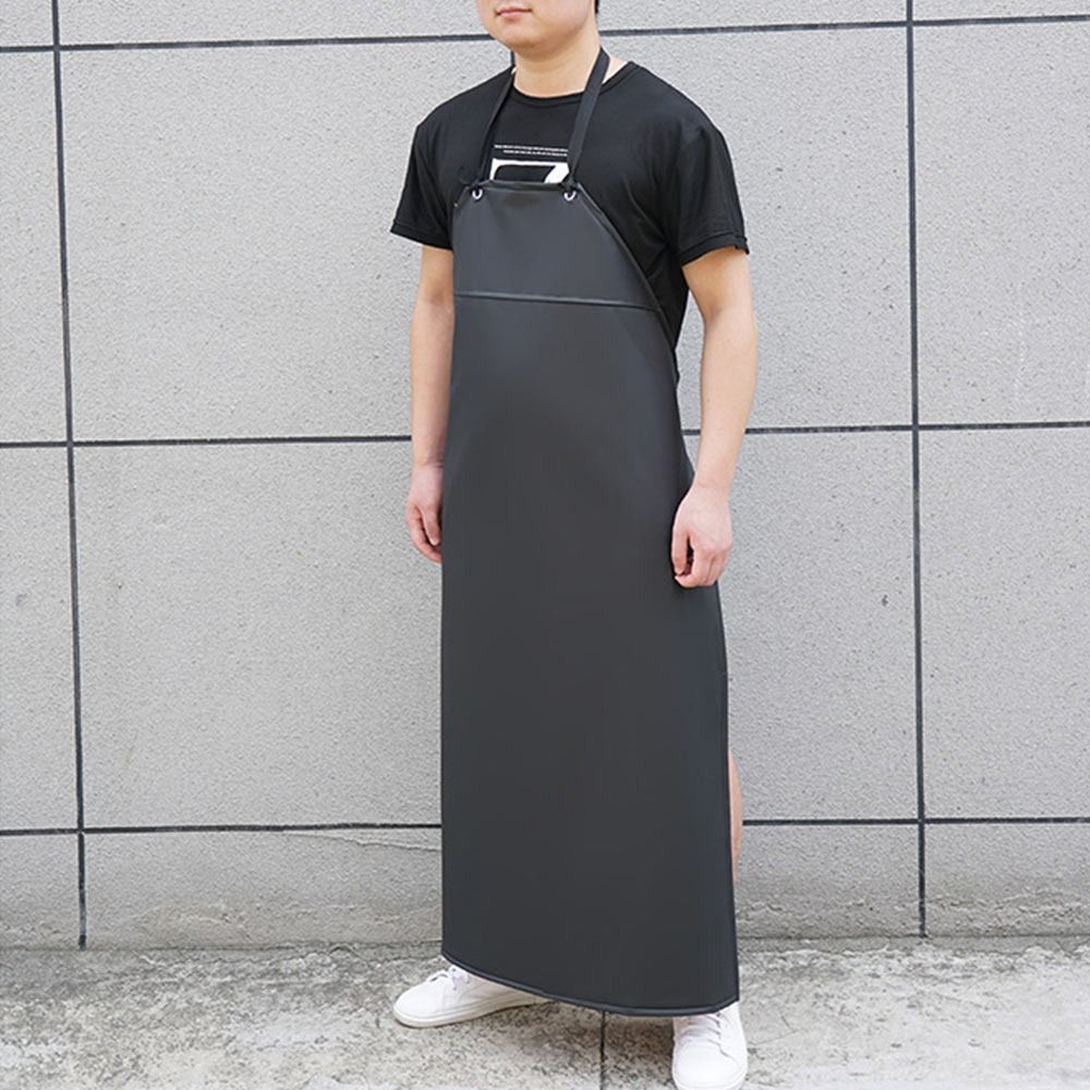 Soft PU Leather Kitchen Apron  - Leatherwork Apron บทวิจารณ์และราคา