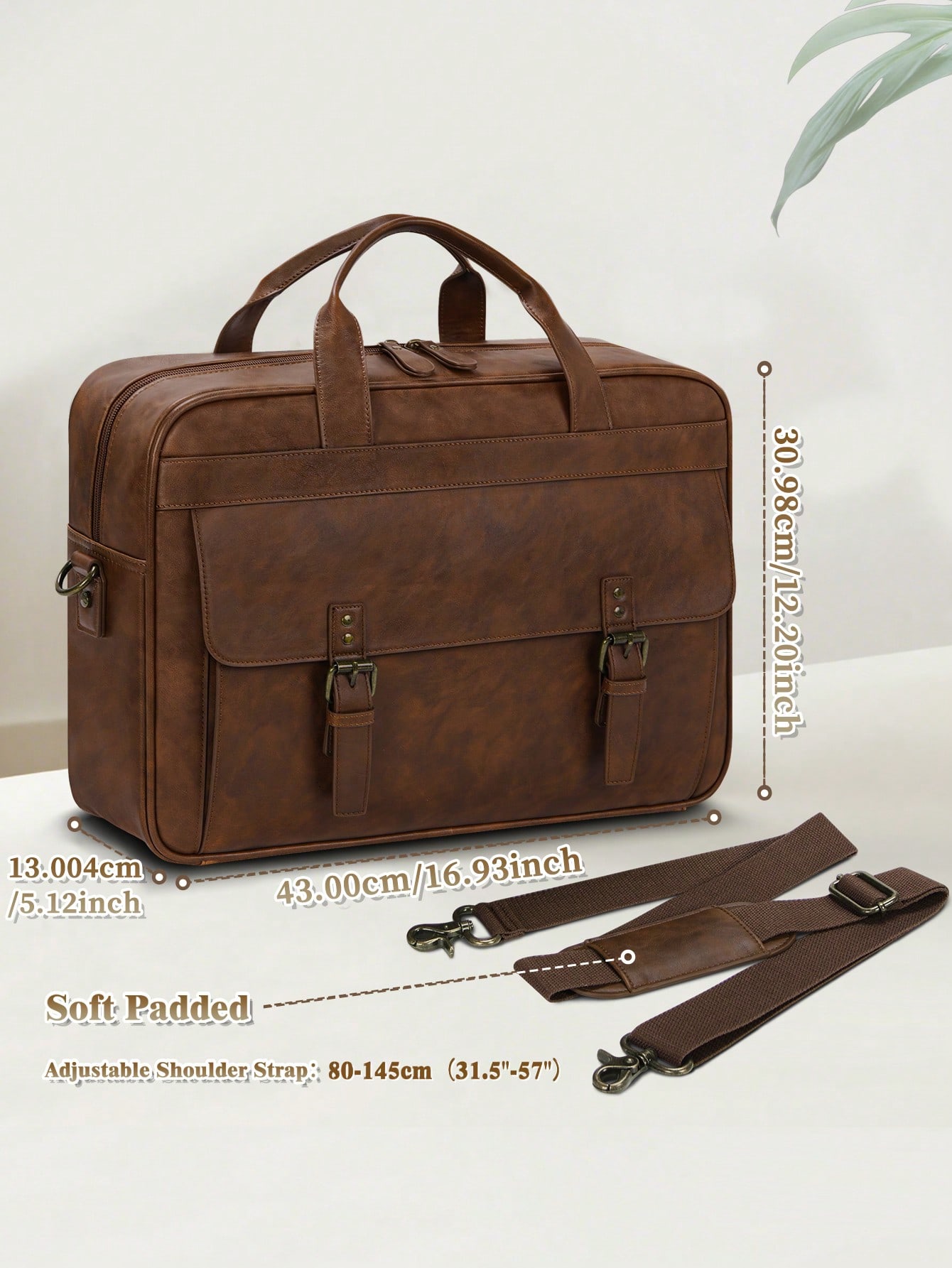 Vintage Leather Messenger Bag  - Leatherworking Classic บทวิจารณ์และราคา