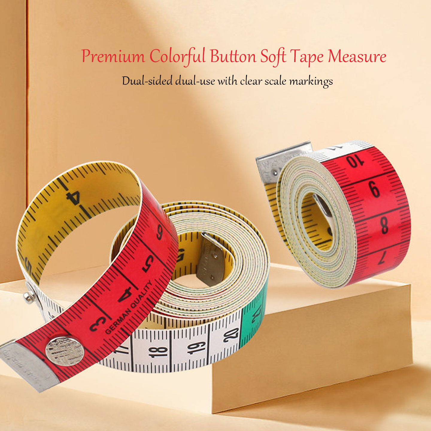 Colorful 1.5M Dual Scale Soft  - Leatherwork Ruler บทวิจารณ์และราคา