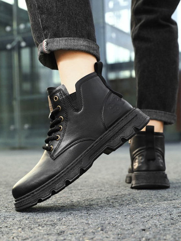 ​Men’s 2025 Winter New Arrival - Leather Work Boots บทวิจารณ์และราคา