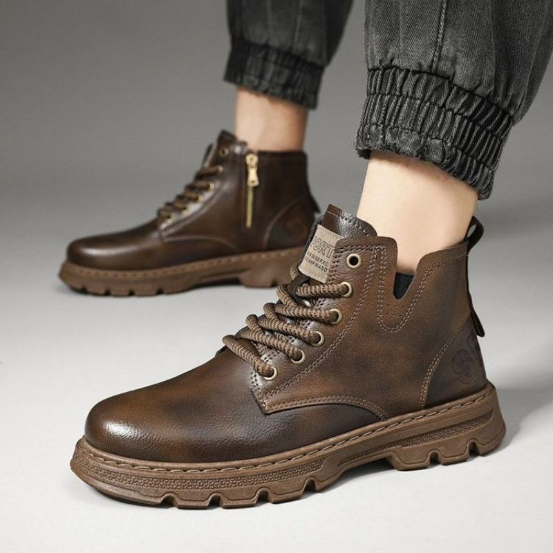 ​Men’s 2025 Winter New Arrival - Leather Work Boots บทวิจารณ์และราคา
