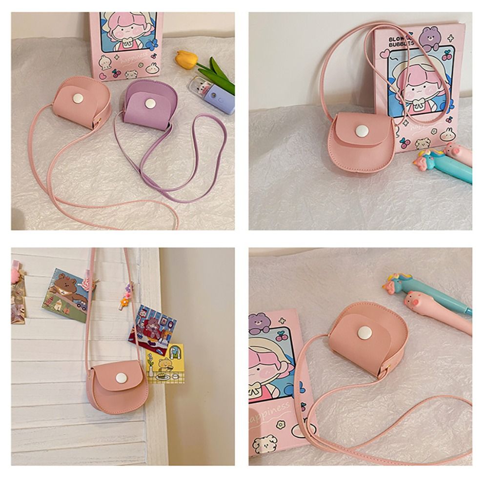 Child Girls Cross Body Bag PU  - Leatherwork Wallet บทวิจารณ์และราคา