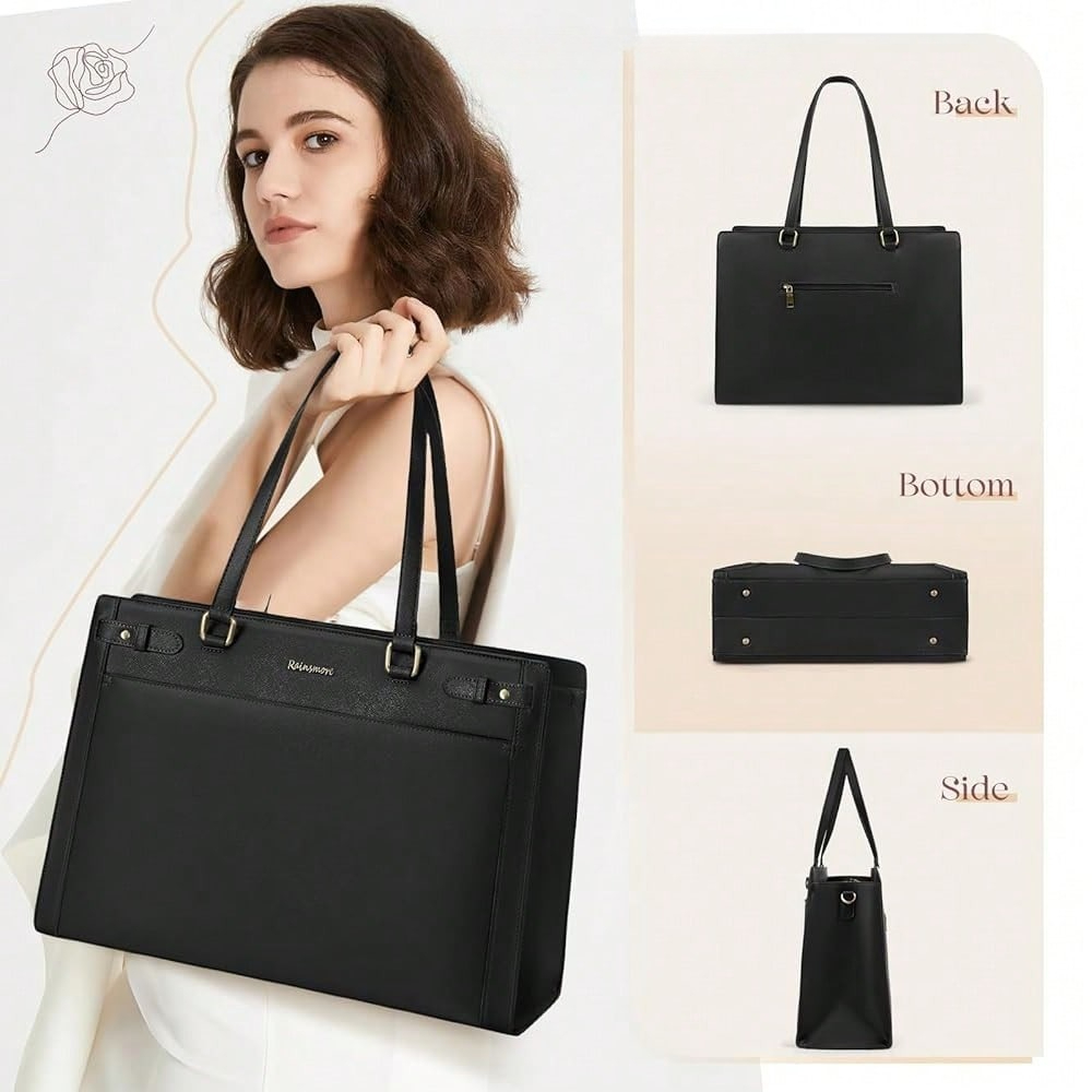 Laptop Bag For Women 15.6 Inch - Leatherworking Classic บทวิจารณ์และราคา