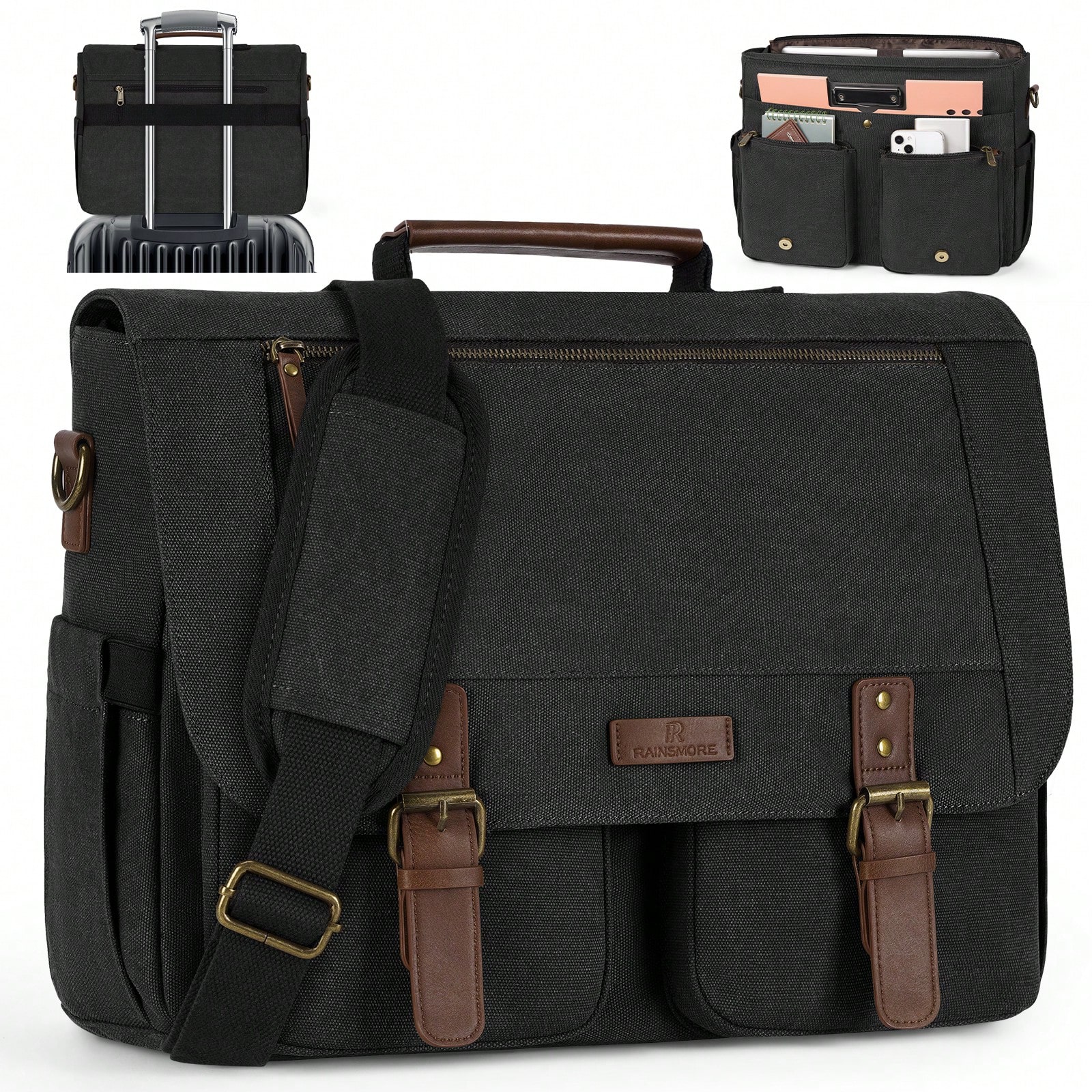 Vintage Men's Messenger Bag, 1 - Leatherworking Classic บทวิจารณ์และราคา