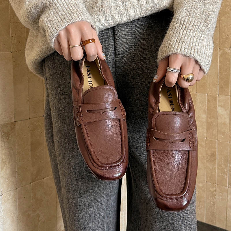 Womens Flats Spring Autumn Mul - Leather Work For Kids บทวิจารณ์และราคา