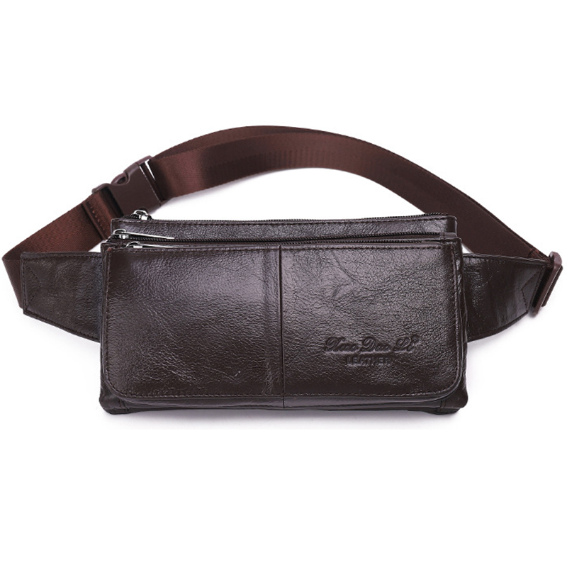 Men Waist Fanny Pack Belt Hip  - Leatherwork Wallet บทวิจารณ์และราคา