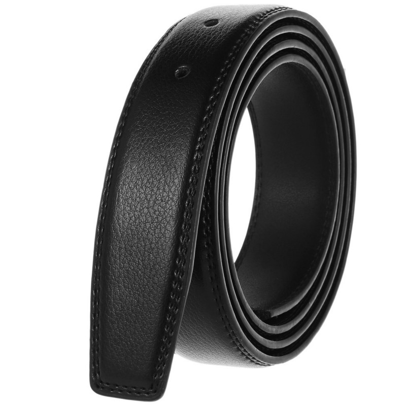 Luxury Men Belts Solid Genuine - Leather Work Jeans บทวิจารณ์และราคา