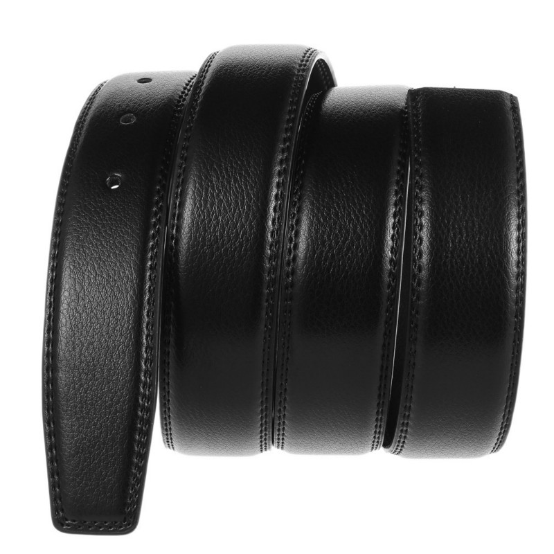 Luxury Men Belts Solid Genuine - Leather Work Jeans บทวิจารณ์และราคา