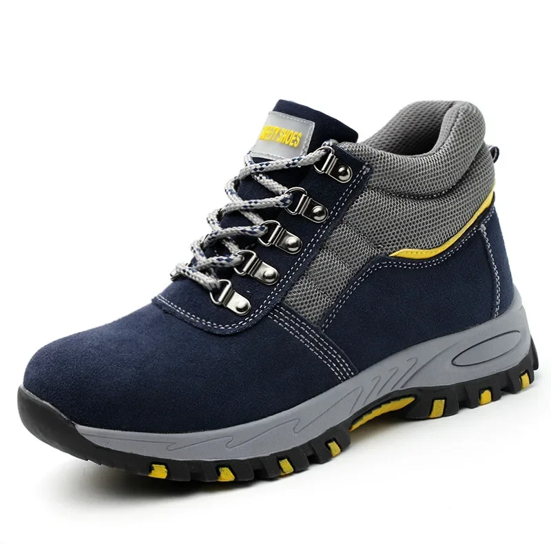 High Quality Men Safety Boots  - Leather Work Boots บทวิจารณ์และราคา