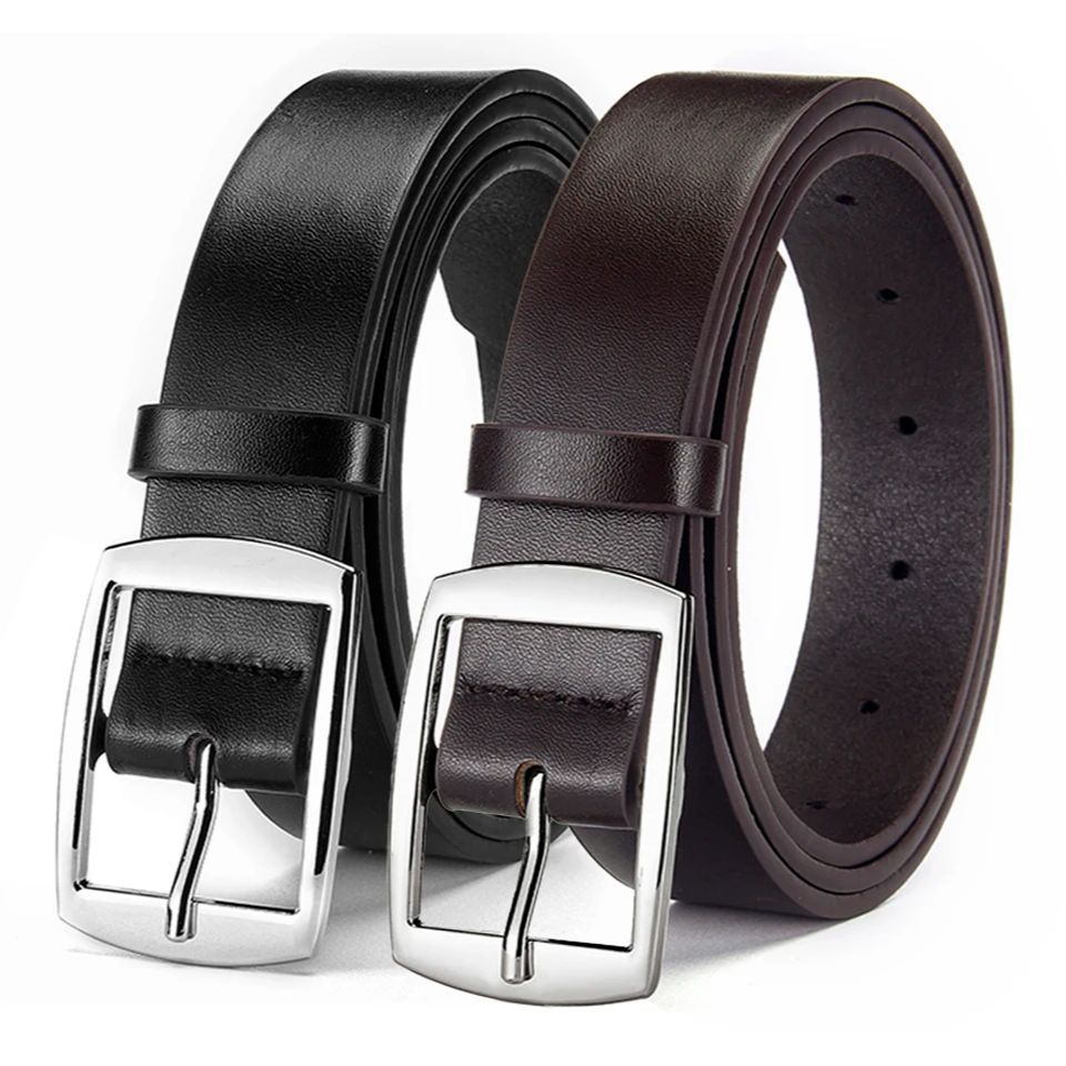 New Luxury Belt for Men PU Lea - Leather Work Jeans บทวิจารณ์และราคา