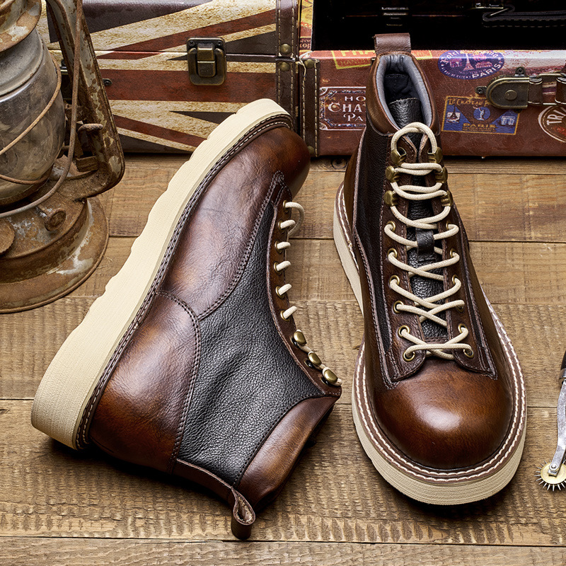 Men's Short Toe Work Boots, Am - Leather Work Boots บทวิจารณ์และราคา