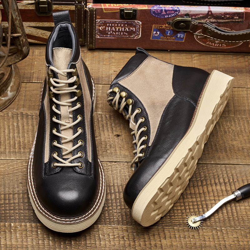 Men's Short Toe Work Boots, Am - Leather Work Boots บทวิจารณ์และราคา