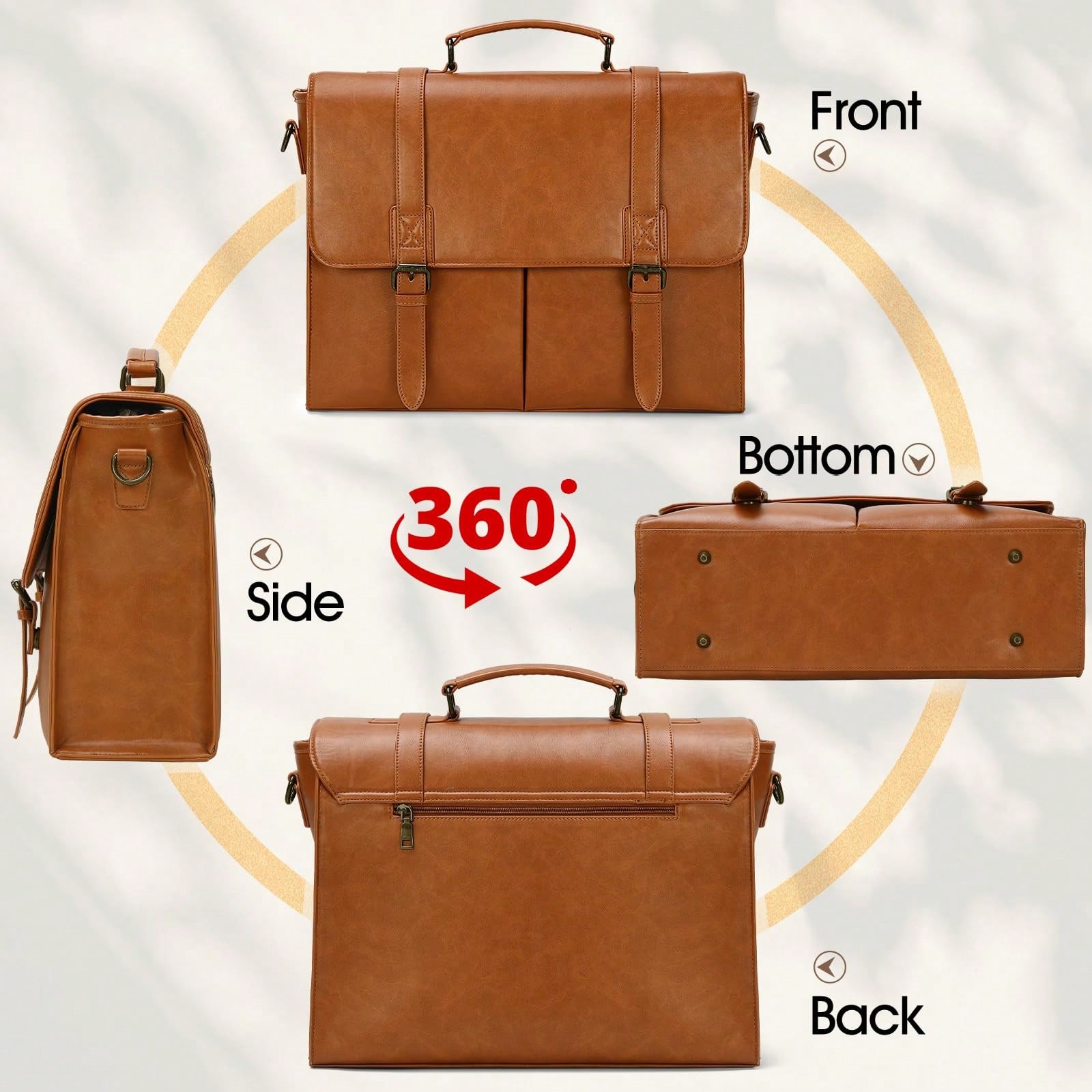 Messenger Bag For Men 15.6 Inc - Leatherworking Classic บทวิจารณ์และราคา