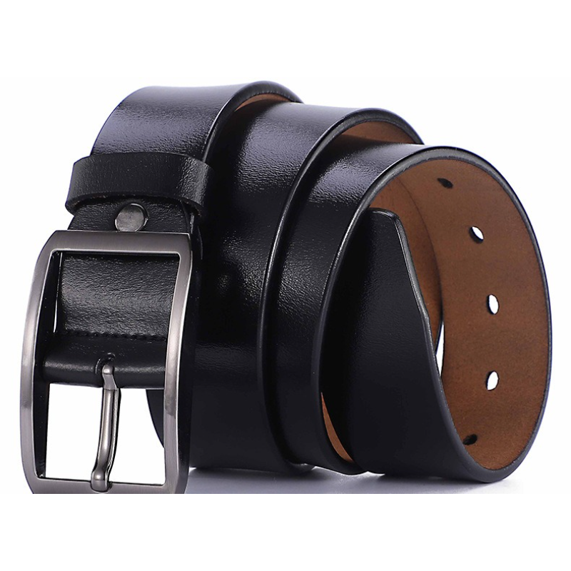 Men's High Quality Pin Buckle  - Leather Work Jeans บทวิจารณ์และราคา