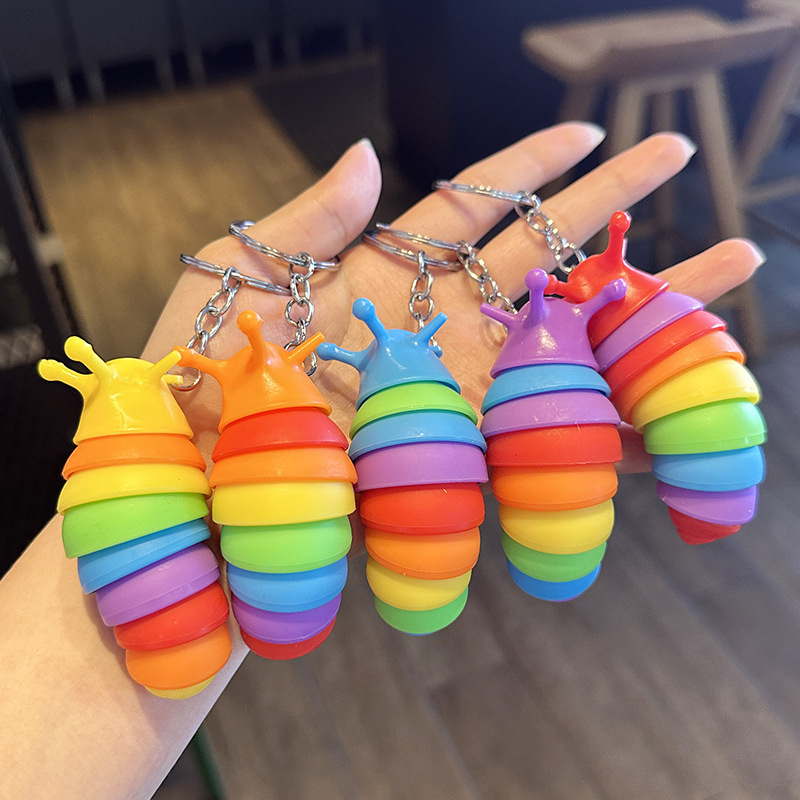12Pcs Rainbow Slug Caterpillar - Leatherwork Ruler บทวิจารณ์และราคา