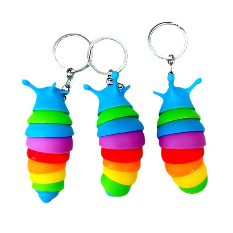 12Pcs Rainbow Slug Caterpillar - Leatherwork Ruler บทวิจารณ์และราคา