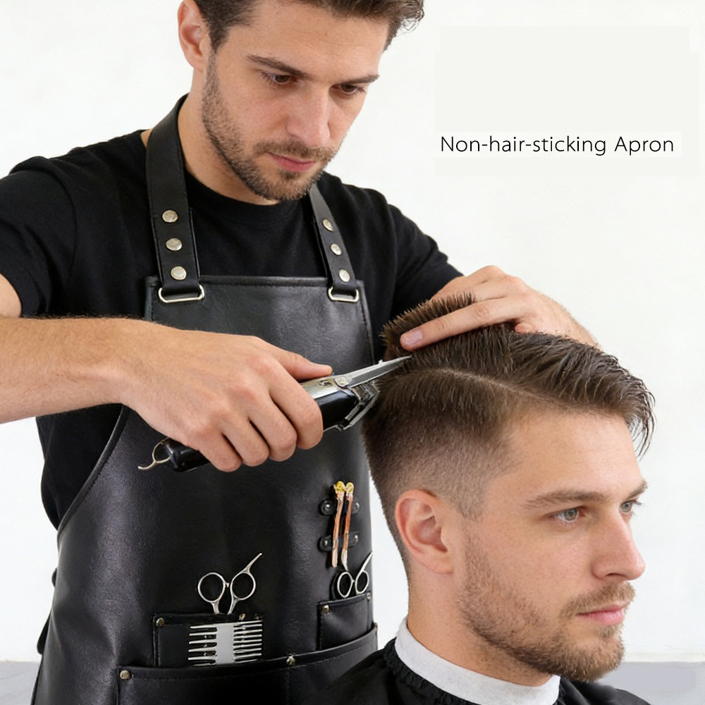 PU Soft Leather Apron Barber's - Leatherwork Apron บทวิจารณ์และราคา