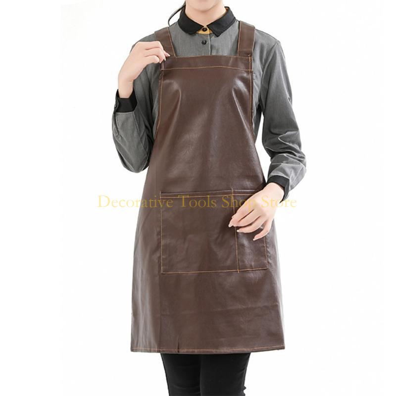 QX2E Artificial Leather Waterp - Leatherwork Apron บทวิจารณ์และราคา