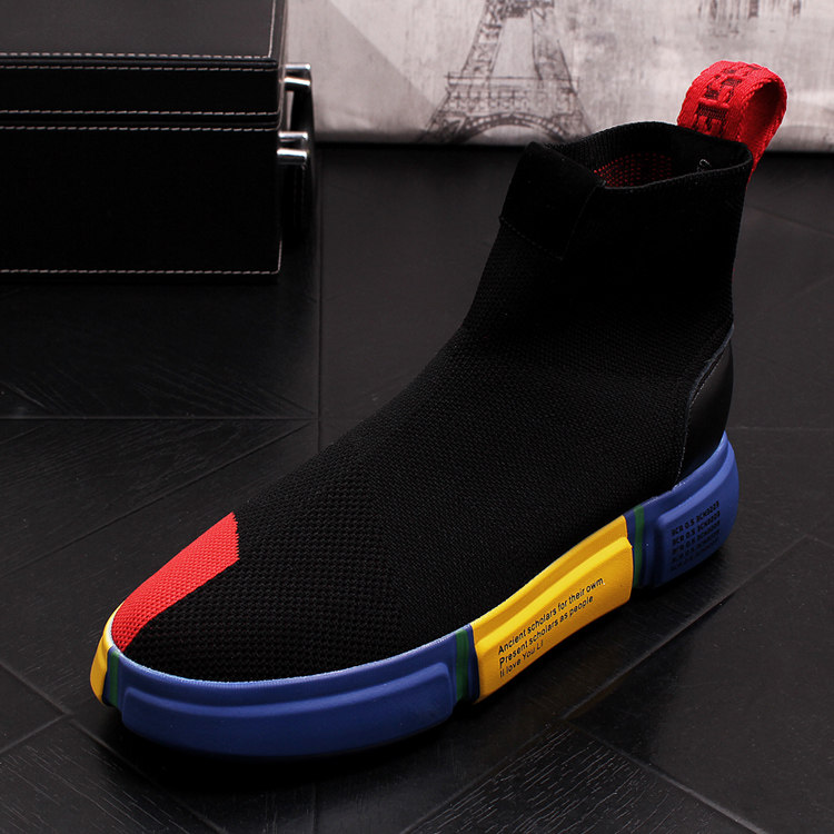 2026 New Men's Black Sock Snea - Leather Work Boots บทวิจารณ์และราคา