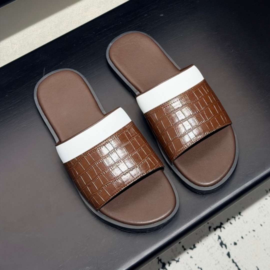 Handmade Cowhide Sandals Luxur - Leather Work Flats บทวิจารณ์และราคา