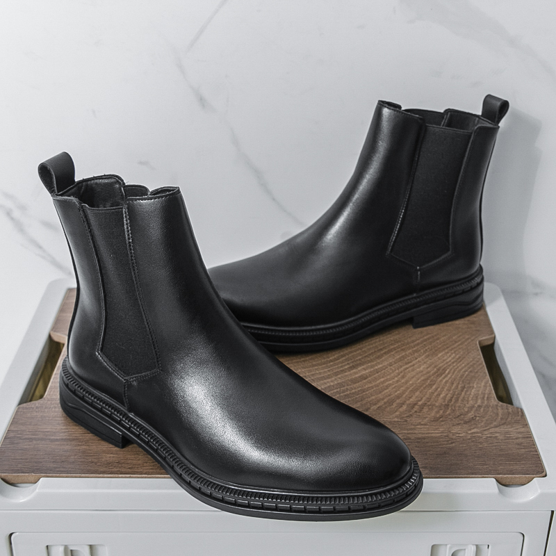 British Style Chelsea Men's Bo - Leather Work Flats บทวิจารณ์และราคา