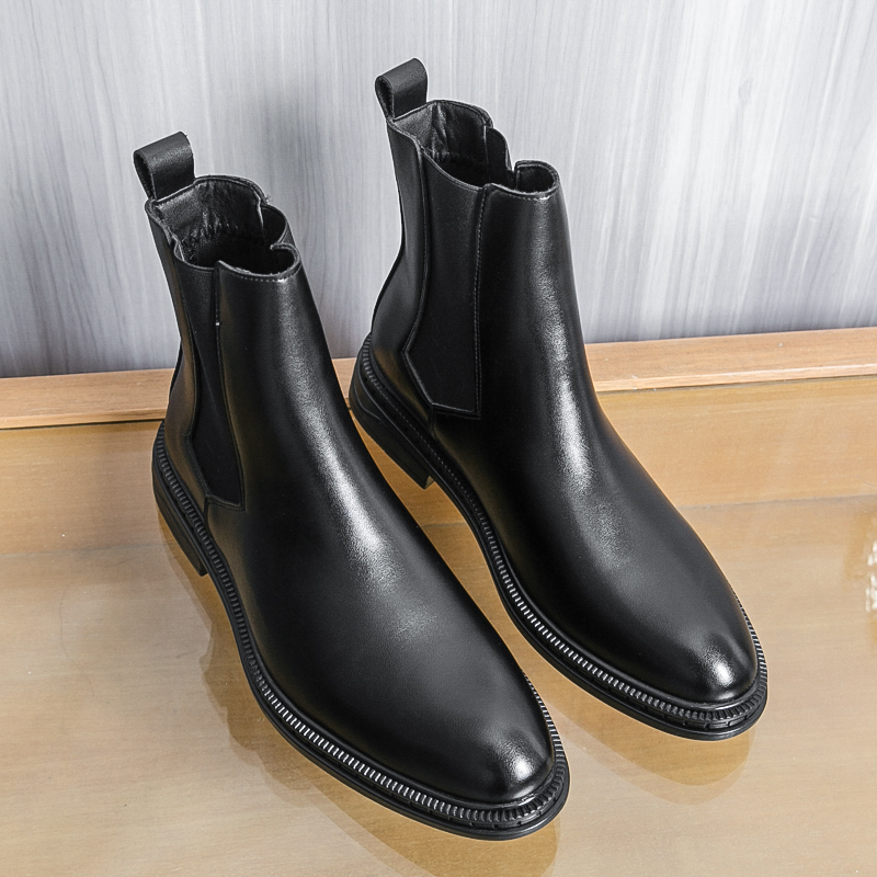 British Style Chelsea Men's Bo - Leather Work Flats บทวิจารณ์และราคา