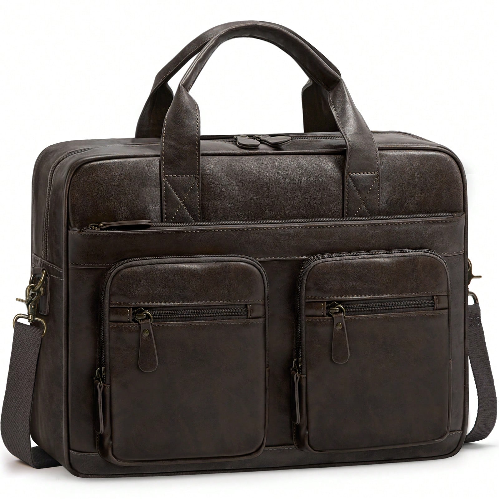 Vintage Messenger Bag For Men  - Leatherworking Classic บทวิจารณ์และราคา