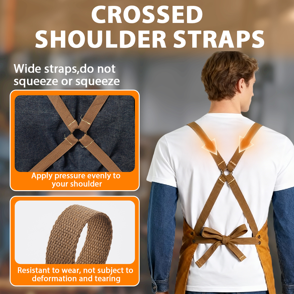 Oxhide Leather Welding Apron C - Leatherwork Apron บทวิจารณ์และราคา