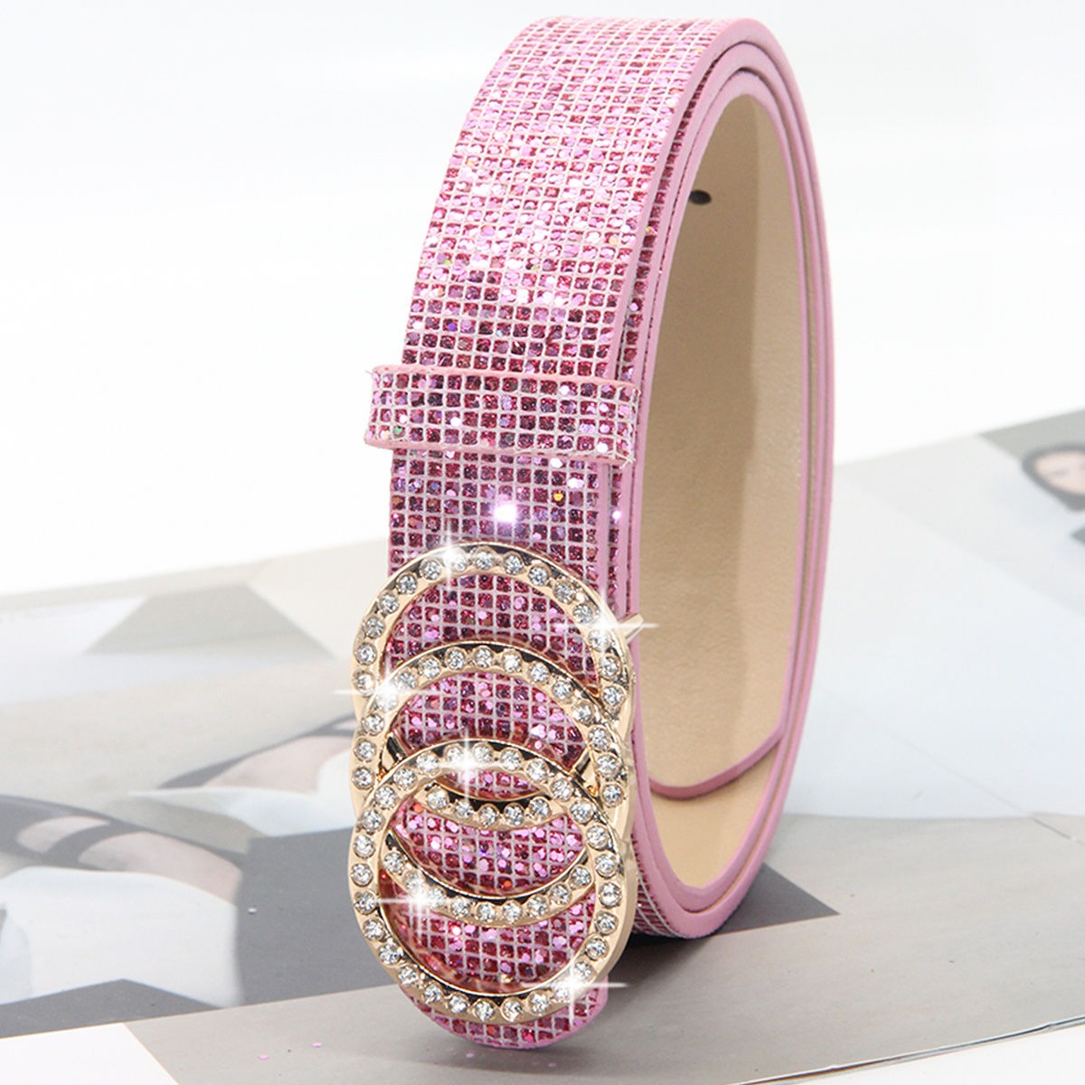 Women Leather Pu Belt for Jean - Leather Work Jeans บทวิจารณ์และราคา