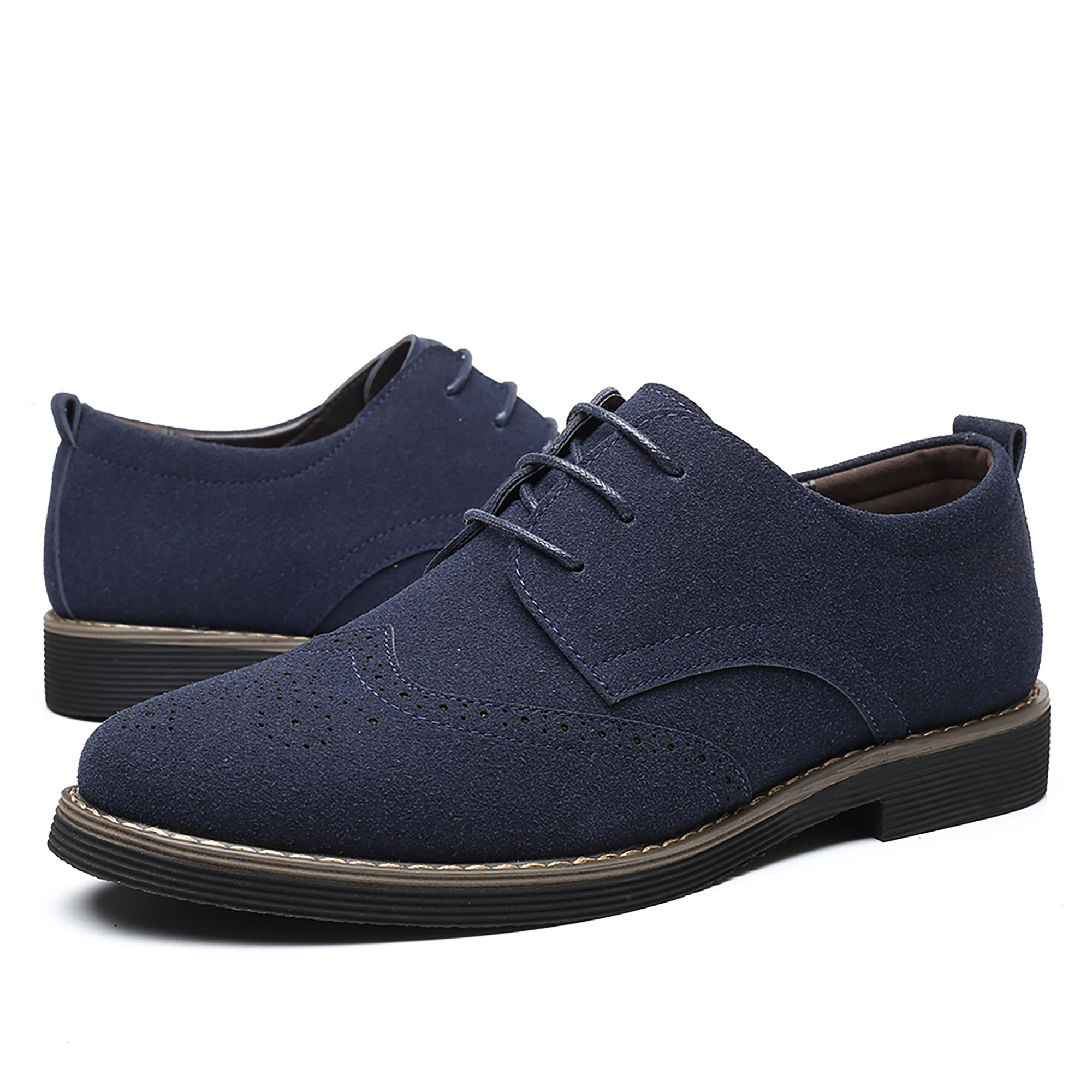 Men's Casual Business Lace-Up  - Leatherworking Classic บทวิจารณ์และราคา