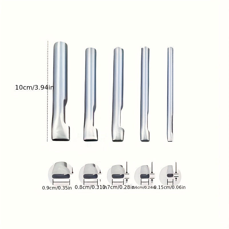 5pcs Leather Oblong Belt Hole  - Leatherwork Ruler บทวิจารณ์และราคา