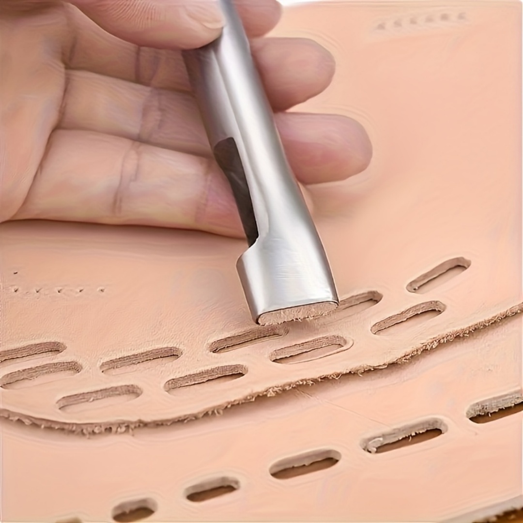 5pcs Leather Oblong Belt Hole  - Leatherwork Ruler บทวิจารณ์และราคา