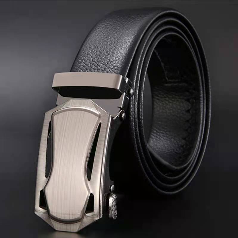 Fashionable Business Men's Bel - Leather Work Jeans บทวิจารณ์และราคา