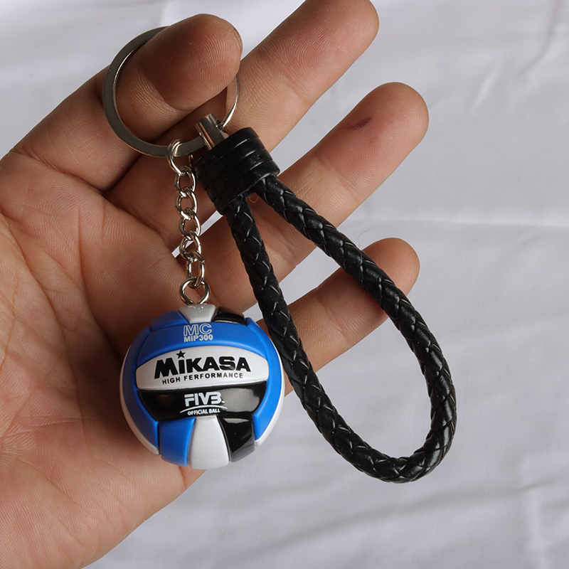 1pcs PVC  Volleyball Keychain  - Leatherwork Ruler บทวิจารณ์และราคา