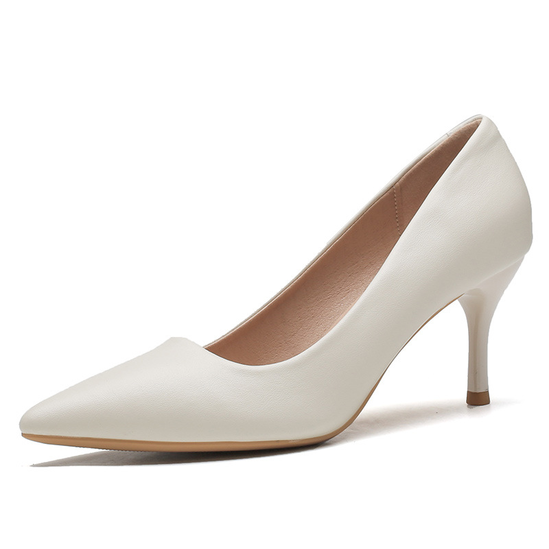 High-heeled women's slim heel  - Leatherwork In French บทวิจารณ์และราคา