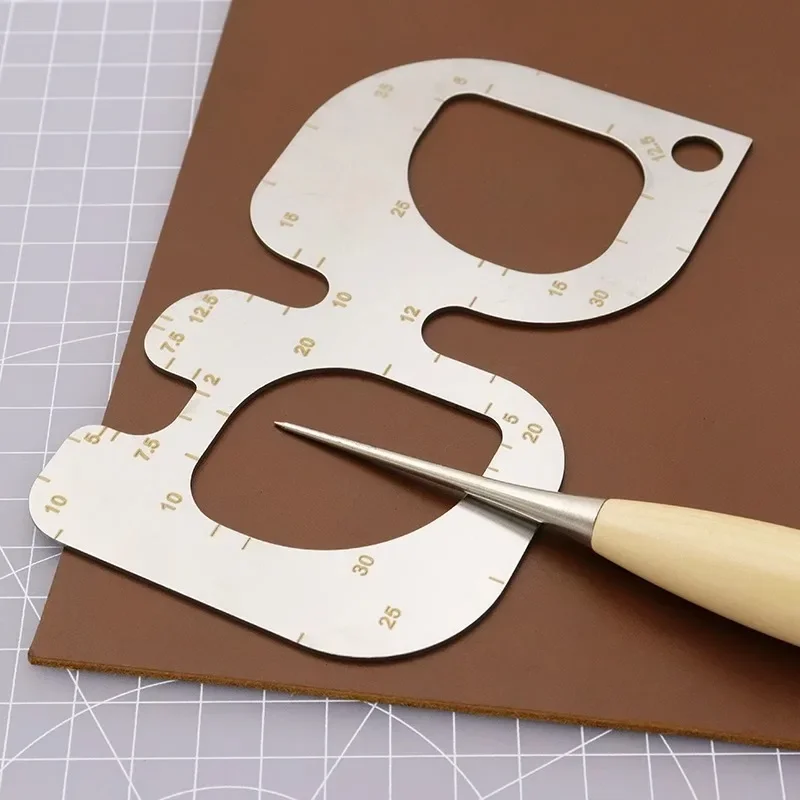 R Positioning Ruler Stainless  - Leatherwork Ruler บทวิจารณ์และราคา