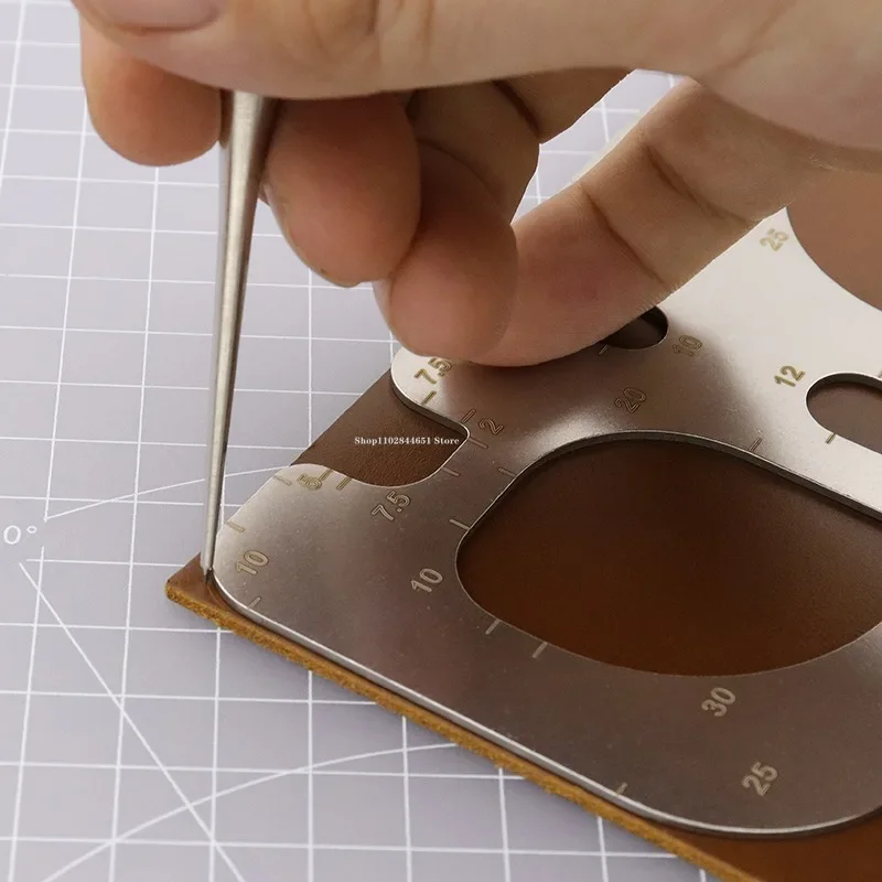 R Positioning Ruler Stainless  - Leatherwork Ruler บทวิจารณ์และราคา