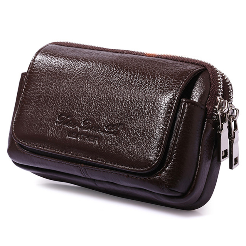 Men Genuine Leather Waist Fann - Leatherwork Wallet บทวิจารณ์และราคา