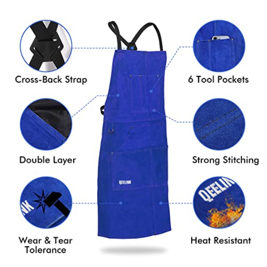 Leather Welding Work Apron wit - Leatherwork Apron บทวิจารณ์และราคา