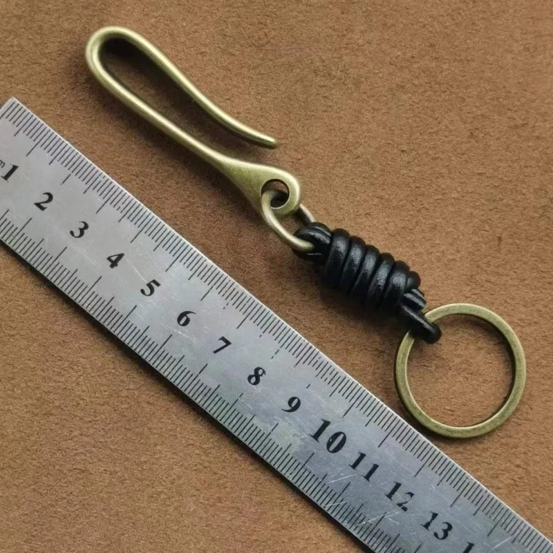 Handwoven Genuine Leather Key  - Leatherwork Ruler บทวิจารณ์และราคา