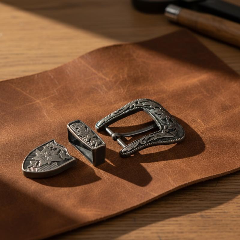 Floral Engraved Vintage Metal  - Leatherworking Classic บทวิจารณ์และราคา