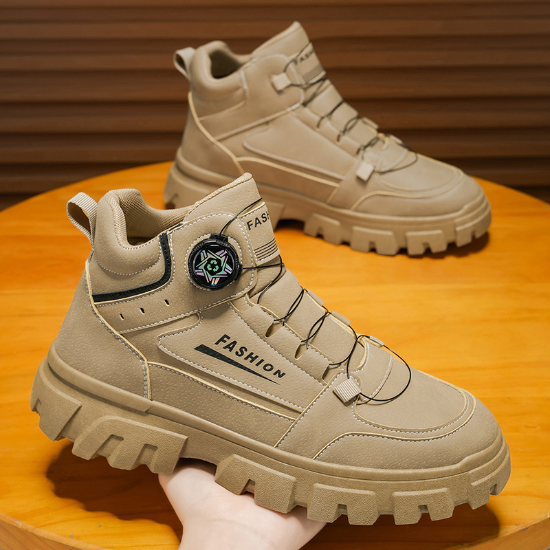 2025 Mens Boots Casual Shoes W - Leather Work Boots บทวิจารณ์และราคา